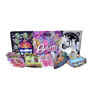 Custom 3.5g Stand Up Pouch Soft Touch Film Child Resistant Zipper Bag Smell Proof Mylar Bag for Tobacco Candy Edibles Wholesale Mylar Bags Printed Stand Up Pouches Child Lock Bag Resealable