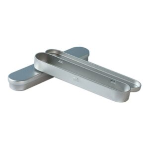 Rectangle Metal Tin Box Packaging Stationery Pen Flip Top Suture Needle Tinplate Container Custom Factory Wholesale