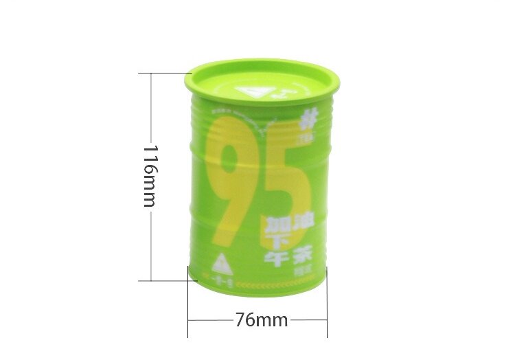 Custom Tinplate Barrel Can Coffee Tea Dried Fruit Gift Packaging Metal Tin Protein Powder Bag Small Oil Drum Wholesale