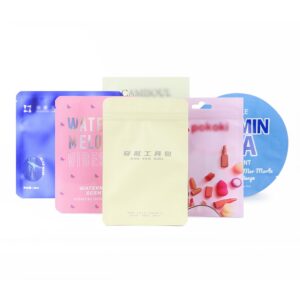 Child Resistant Frosted Transparent Stand Up Pouch for Tobacco Candy Rice Self Sealing Zipper Bag Custom Printed Wholesale Smell Proof Pouch Child Lock Bag Resealable