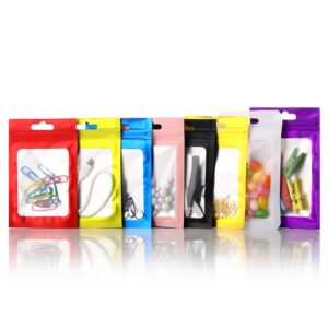 Frosted Matte Self Sealing Bag for Jewelry Phone Case Accessories Pink Aluminum Foil Composite Pouch Wholesale Mylar Bag Cosmetic Packaging Heat Sealable