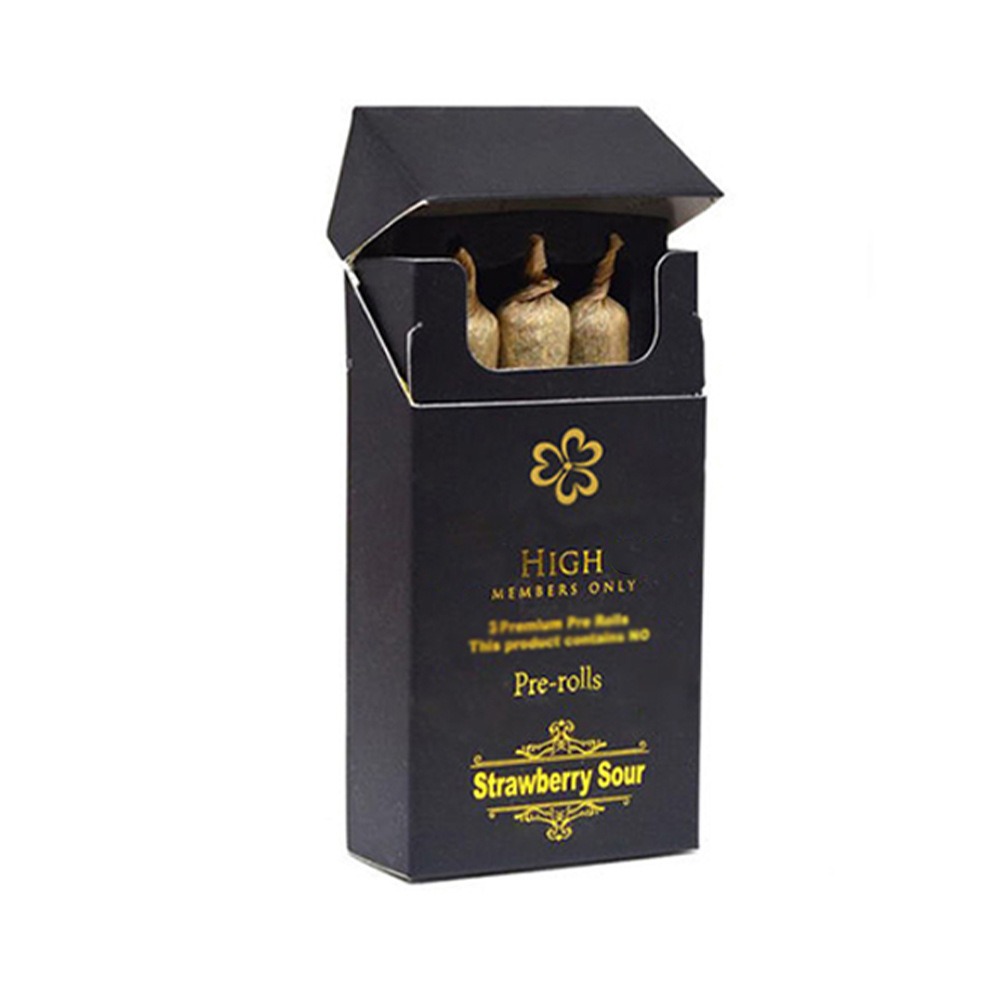 Custom Printed Kraft Paper Cigarette Boxes Wholesale Flip Top Style OEM Logo & Pattern Printing Factory Direct for Cross-Border E-commerce Eco-Friendly Packaging