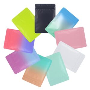 Small Jewelry Bag Heat Sealable Resealable Zipper Pouch for Food Blind Box Mystery Bag Durable Self Sealing Wholesale Mylar Bag Flat Bottom Pouch