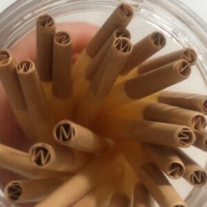 110mm King Size Pre-rolled Cones with Horn Tube Tips 50Pcs Empty Rolling Paper Cones Slow Burning Natural Rice Paper Portable Cone Tubes for Hand Rolling Tobacco or Herbs
