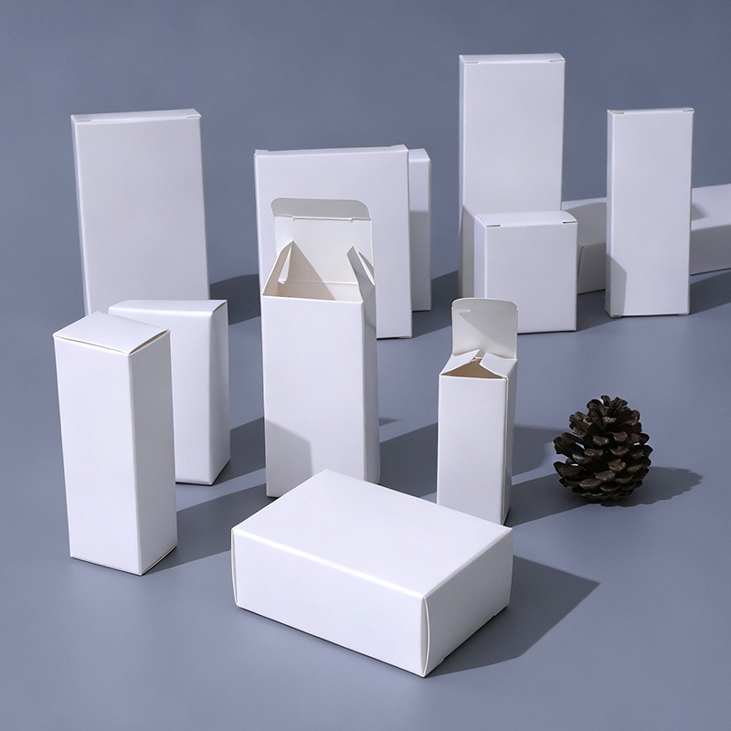 Small White Rectangle Tuck Top Box Neutral Packaging 300g White Cardboard Mailer Box In Stock Wholesale Paper Box Cardboard Box with Lid
