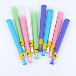 98mm Pre-rolled Cones with Glass Horn Tube Tips 100Pcs Empty Rolling Paper Cones with Built-in Filter Slow Burning Natural Rice Paper for Tobacco or Herbs Smoking Accessories Kit for Travel
