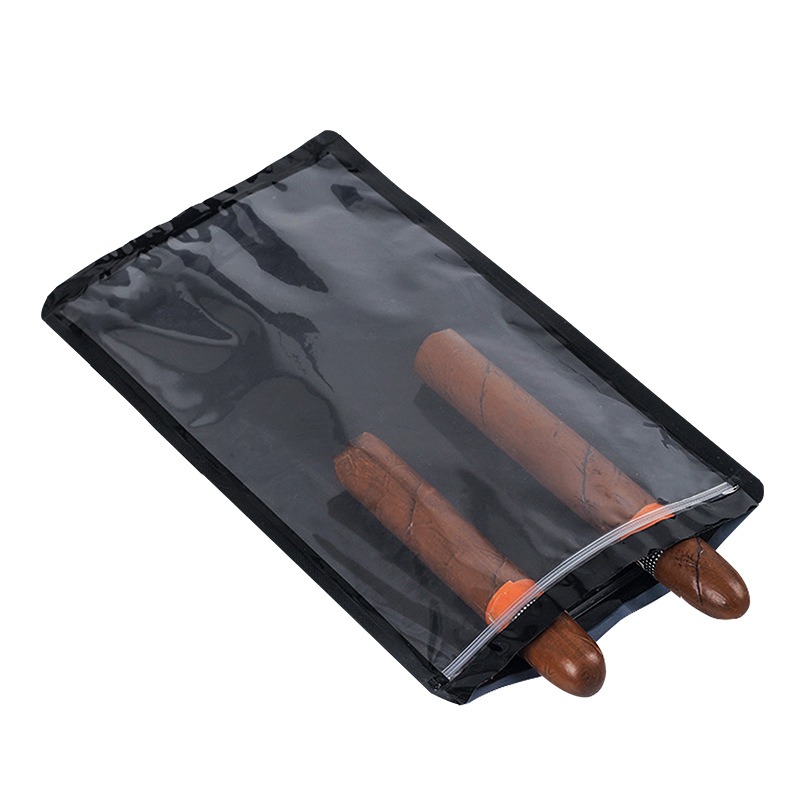 Stock Ready Cigar Humidity Bag 5 Capacity Transparent Moisture Proof Pouch Portable Travel Boveda Bag with 69 Percent RH Control Cigar Accessories Humidor Storage Sealed Bag