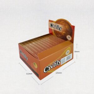 110mm Brown Pre Rolled Cones Rolling Paper Booklet with Tips RAW Same Style Source Factory Wholesale Unbleached Cones Hand Rolling Paper Tubes