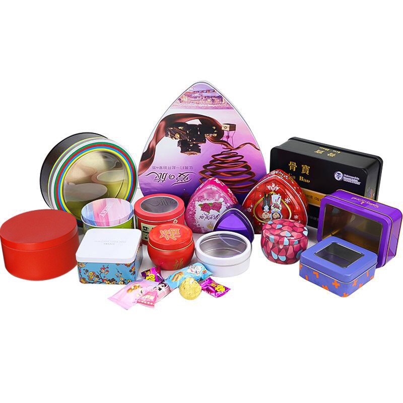 Cross Border Wholesale Dragon Year Chinese New Year Gift Tinplate Box Food Metal Container Custom Small Batch