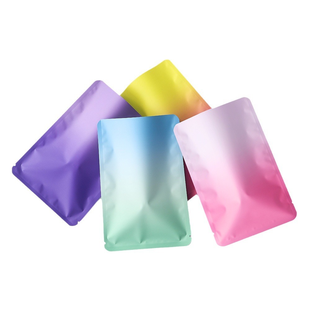 Empty Blind Box Bag DIY Surprise Mystery Bag Mini Gradient Flat Pouch Fruit Aluminum Foil Bag Wholesale Heat Sealable Mylar Bag Resealable Pouch