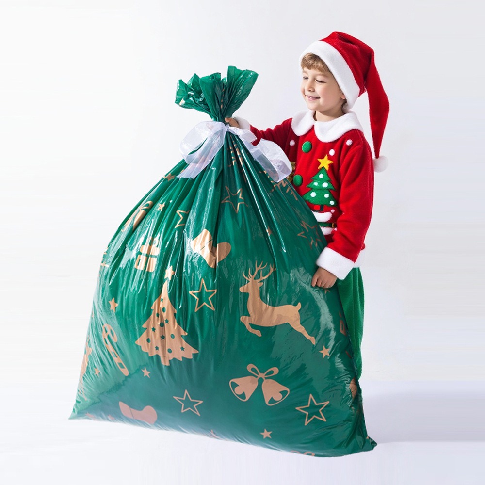 Extra Large Thick Birthday Gift Bag 36x44 36x48 36x56 40x70 Inch PE Christmas Gift Tote Bag Wholesale Heavy Duty Plastic Bag Large Capacity Tote