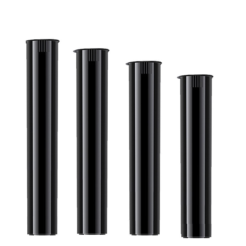 Child Resistant Pop Top Tube Plastic Cigar Tube Medicine Storage Tube Tobacco Tube Food Grade Transparent Pop Top Bottle for Vape Cigarette Joint Wholesale Plastic Container Push Top Tube