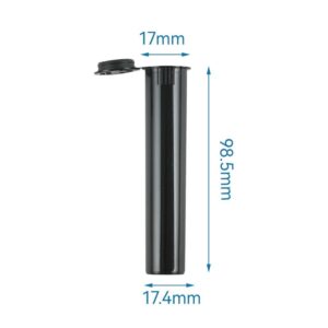 Child Resistant Pop Top Tube Plastic Cigar Tube Medicine Storage Tube Tobacco Tube Food Grade Transparent Pop Top Bottle for Vape Cigarette Joint Wholesale Plastic Container Push Top Tube