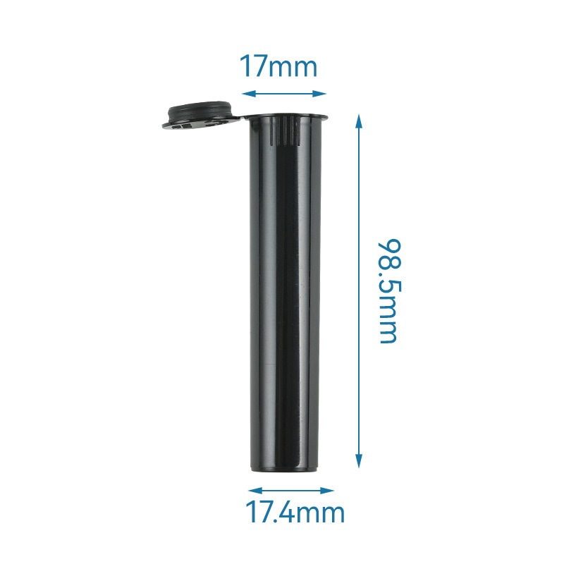 Child Resistant Pop Top Tube Plastic Cigar Tube Medicine Storage Tube Tobacco Tube Food Grade Transparent Pop Top Bottle for Vape Cigarette Joint Wholesale Plastic Container Push Top Tube