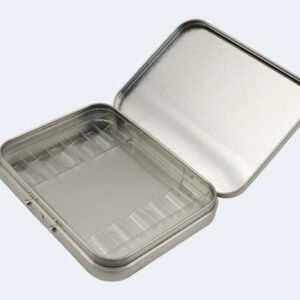Custom Child Resistant Button Flip Top Tinplate Box Rectangle Safety Lock Tin for Candies Cigarettes Cones Packaging