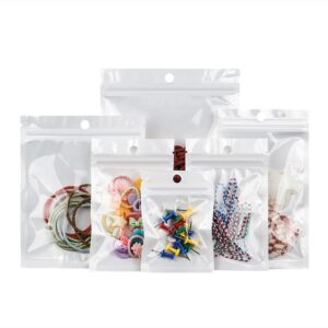 Pearlescent One-Sided Clear Ziplock Bag, Premium Gift Pouch for Phone Case Packaging