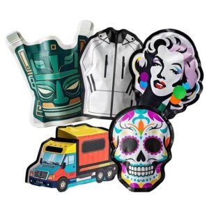 Custom Shaped Foil Three-Side Seal Pouch for Candy and Snacks