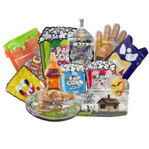 Custom Child-Resistant Mylar Stand-Up Zipper Pouch in Matte or Holographic Finish