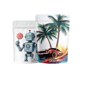 Custom Holographic Herbal Pouch-Aromatic Leaf Packaging Pouch for Retail Brand Packaging