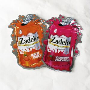 Custom Irregular Shaped Child-Resistant Foil Zipper Pouch for Snacks and Candy