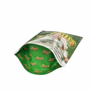 Child-Resistant Side-Opening Foil Pouch with Double Zipper for Tea and Candy