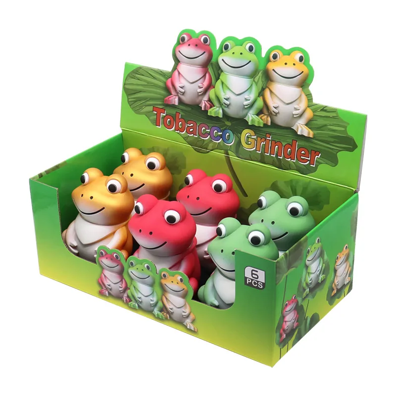 Frog-Shaped 4-Layer Plastic Herb Grinder - Product detail