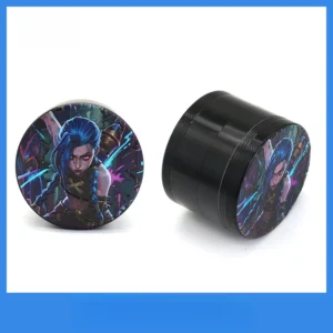 UV-Printed 4-Layer Aluminum Herb Grinder, 63 mm - Product detail