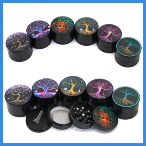 Tree of Life 4-Layer Zinc Alloy Herb Grinder, 50 mm - Product detail
