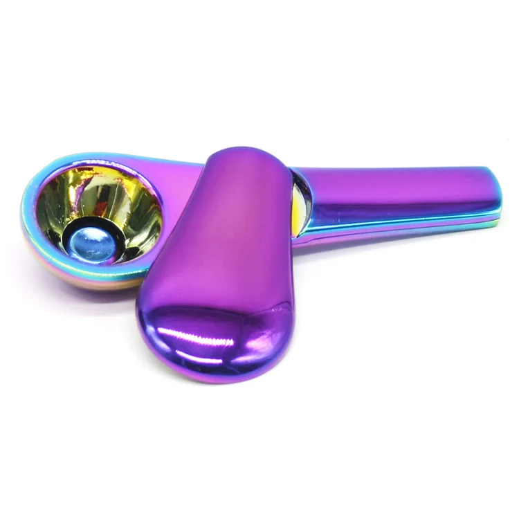 Rainbow Stainless Steel Spoon Pipe