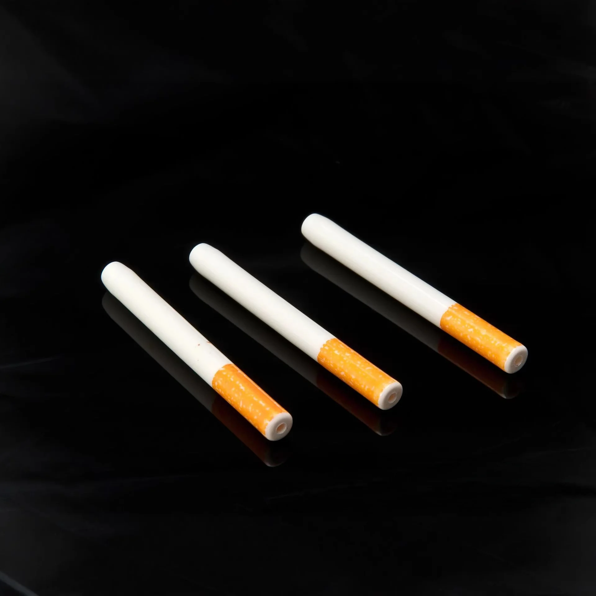 Cigarette-Style Ceramic Pipe, 78 mm - featured