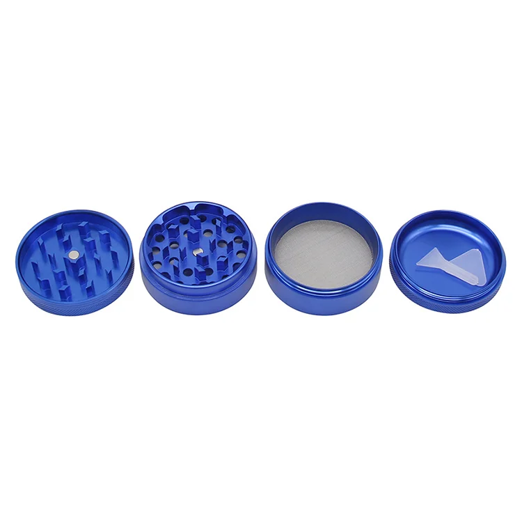 Flat-Top 4-Layer Aluminum Herb Grinder, 30-75 mm - Product detail