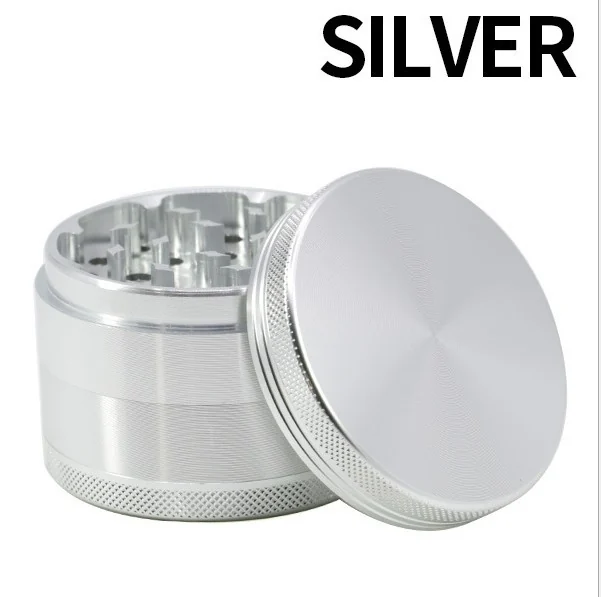 Flat-Top 4-Layer Aluminum Herb Grinder, 30-75 mm - Product detail