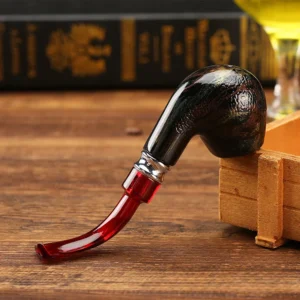 Snake-Pattern Resin Tobacco Pipe, 140 mm - Product detail