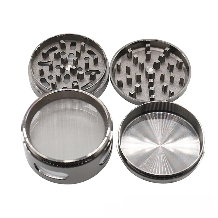 Beveled 4-Layer Metal Herb Grinder, 63 mm - Product detail