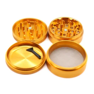 Stamped 4-Layer Aluminum Herb Grinder, 63 mm - Product detail