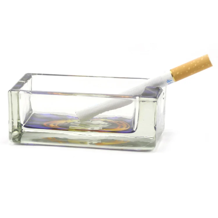 Square Printed Glass Ashtray - Product detail