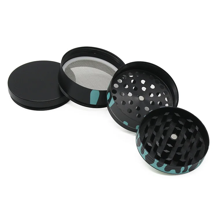 Teardrop 4-Layer Zinc Alloy Herb Grinder, 50 mm