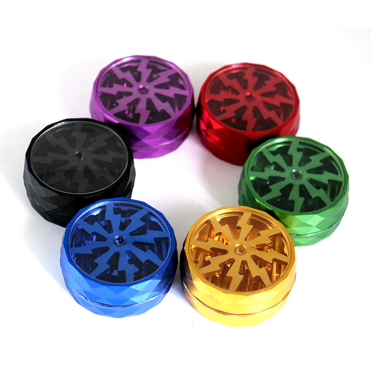 Diamond-Edge 2-Layer Aluminum Herb Grinder, 50 mm - Product image