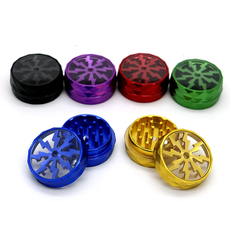 Diamond-Edge 2-Layer Aluminum Herb Grinder, 50 mm - Product detail