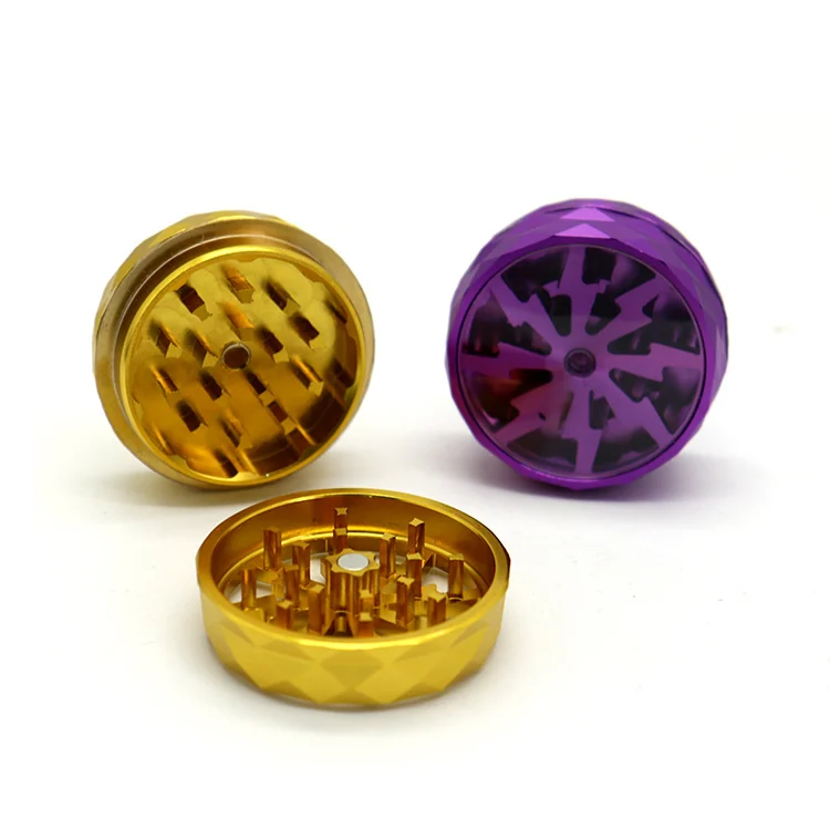 Diamond-Edge 2-Layer Aluminum Herb Grinder, 50 mm - Product detail