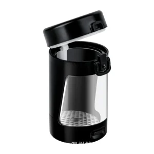LED Acrylic Storage Jar with Magnifier, 55 mm - Product image