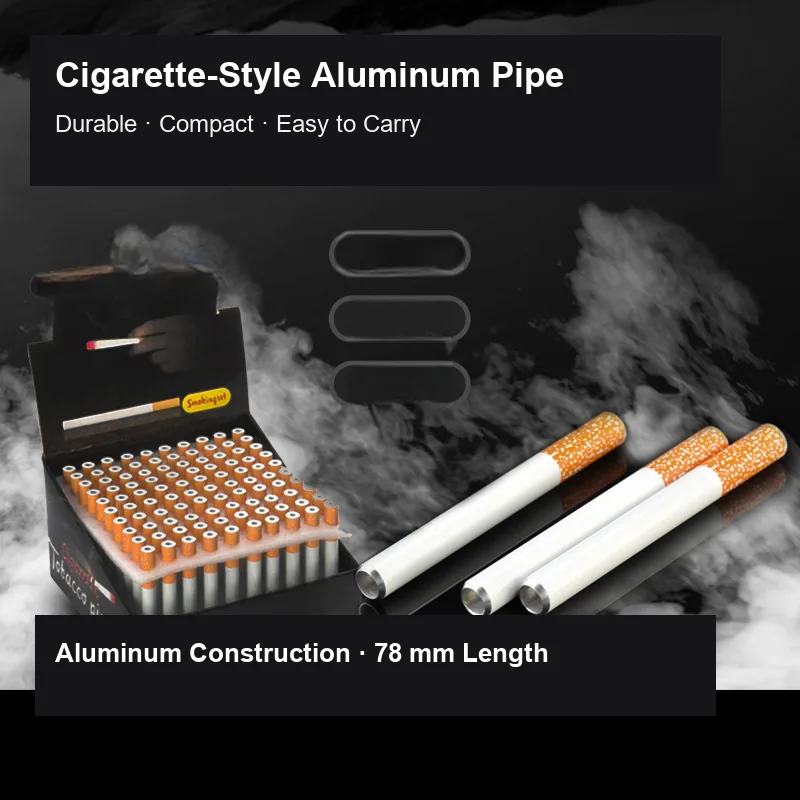 Aluminum tobacco pipe features