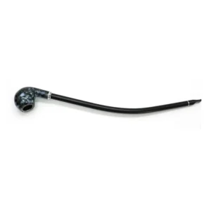 Blue-and-White Pattern Long-Stem Resin Pipe, 410 mm - Product detail