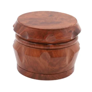 Wood-Finish Four-Layer Zinc Alloy Herb Grinder - Product detail