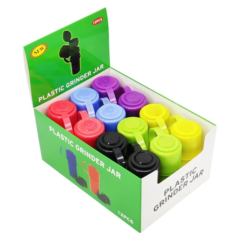 Four-Layer Plastic Grinder and Storage Jar, 108 × 46 mm