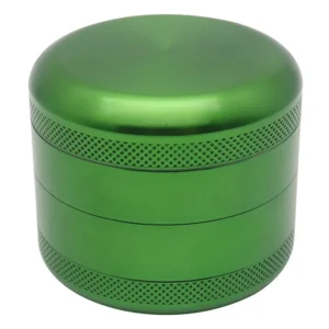 Rounded 4-Layer Aluminum Herb Grinder, 63 mm - Product image