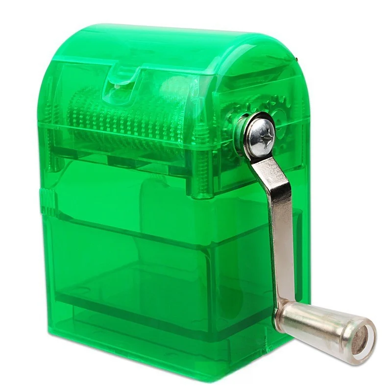 Hand-Crank Plastic Herb Grinder with Drawer - Product detail