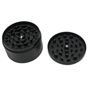 Flat-Top 4-Layer Zinc Alloy Herb Grinder, 75 mm - Product image