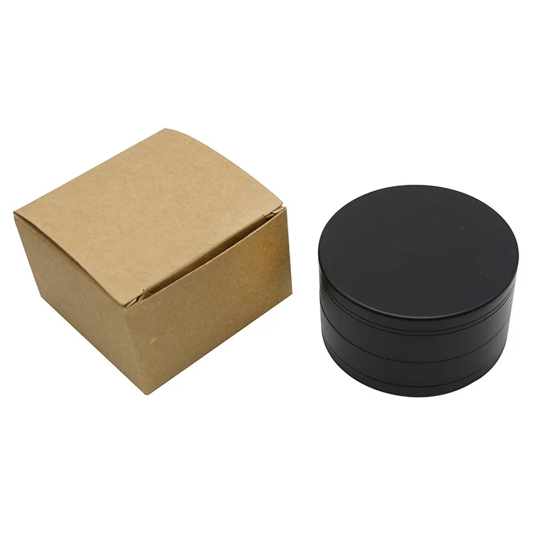 Flat-Top 4-Layer Zinc Alloy Herb Grinder, 75 mm - Product detail