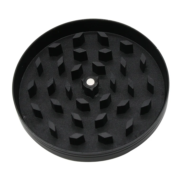 Flat-Top 4-Layer Zinc Alloy Herb Grinder, 75 mm